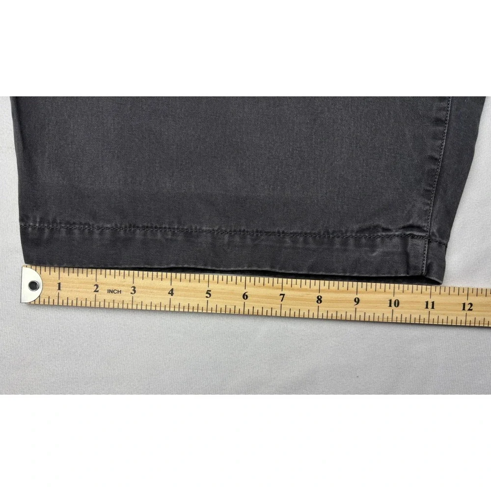 Gap Lived In Short Mens 36 Charcoal Gray‎ Chino Cotton Flat Front Casual Shorts